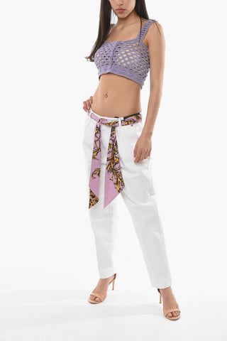 Jeans Regular Fit Con Cintura Foulard
