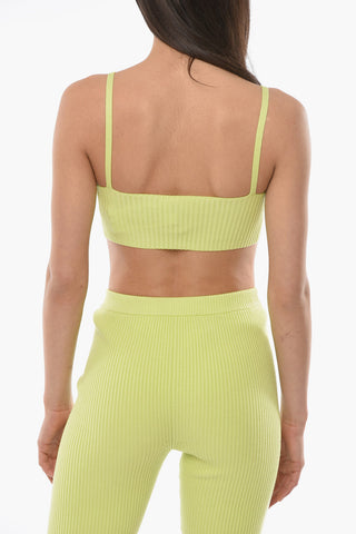 Top Crop LUNA a Coste con Scollo a V