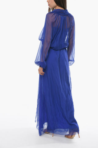 Silk Dress with Petticoat