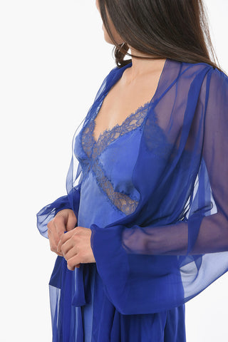 Silk Dress with Petticoat