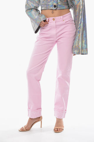 Cuffed Ankles Regular Fit Jeans