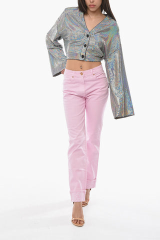 Cuffed Ankles Regular Fit Jeans