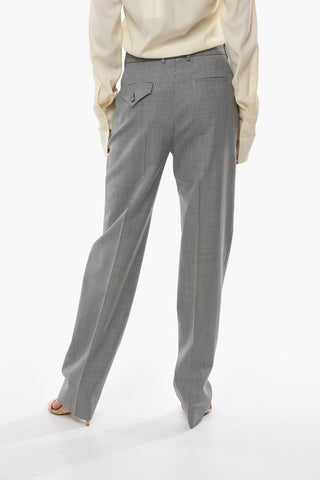 Micro Houndstooth Low Rise Pants