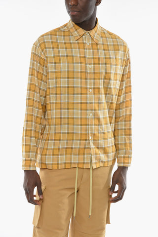 UNDERCOVERISM Camicia in Cotone con Motivo Plaid Check