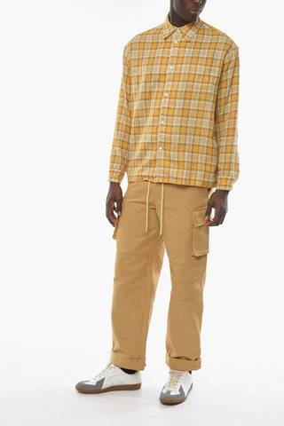 UNDERCOVERISM Camicia in Cotone con Motivo Plaid Check