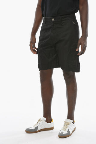 SHADOW PROJECT Cargo Shorts with Zip Fastening