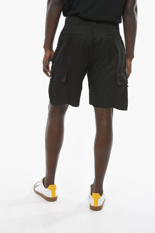 SHADOW PROJECT Cargo Shorts with Zip Fastening