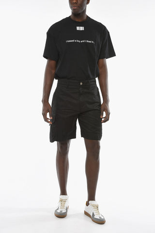 SHADOW PROJECT Cargo Shorts with Zip Fastening