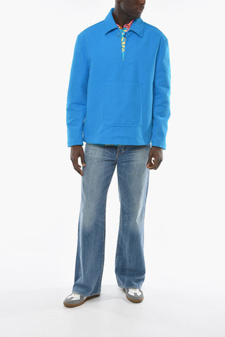 LE SPLASH Anorak MARIN in Denim con Tasca Frontale
