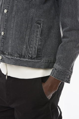 UNDERCOVERISM Giubbotto in Denim in Doppio Tessuto con Cappuccio