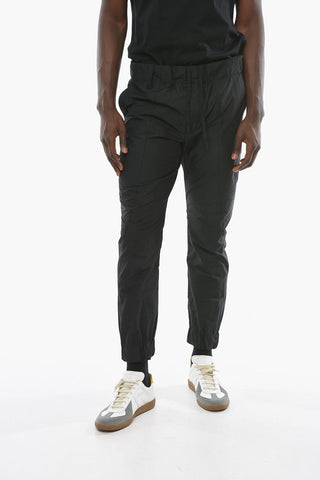BLK Elastic Cuff Jacquard Nylon Sweatpants