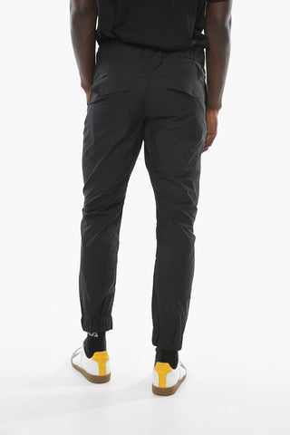 BLK Elastic Cuff Jacquard Nylon Sweatpants
