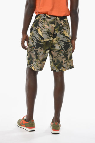 CTNMB Camouflage-patterned Shorts with Elasticated Waistband and Patch Pockets