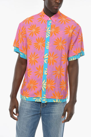 LE SPLASH Short-sleeved MELANCIA Floral Patterned Shirt