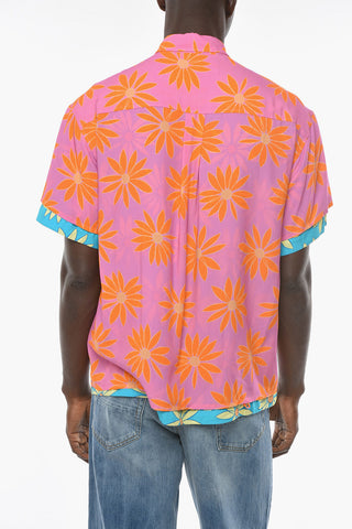 LE SPLASH Short-sleeved MELANCIA Floral Patterned Shirt
