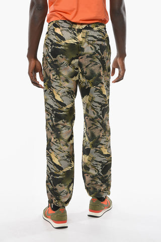 CTNMB Camouflage-patterned Joggers with Drawstring and Side Zip