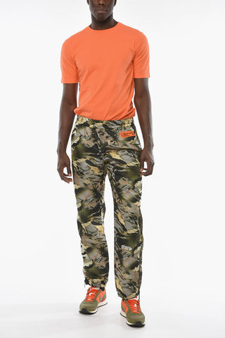 CTNMB Camouflage-patterned Joggers with Drawstring and Side Zip