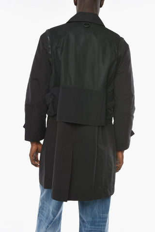 Nylon Windbreaker with Mesh Removable Utility Detail