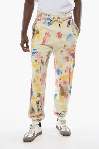 Joggers COLLEGE con Motivo Schizzi di Vernice e Coulisse