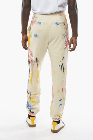 Joggers COLLEGE con Motivo Schizzi di Vernice e Coulisse