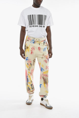 Joggers COLLEGE con Motivo Schizzi di Vernice e Coulisse