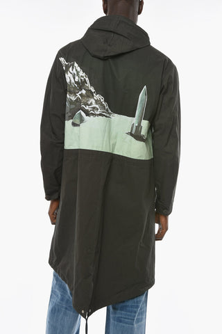 Printed Cotton MOUNTAIN Parka with Drawstring