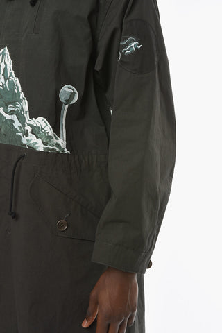 Printed Cotton MOUNTAIN Parka with Drawstring