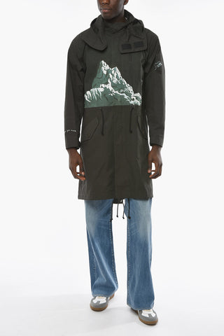 Printed Cotton MOUNTAIN Parka with Drawstring