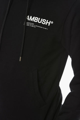 Felpa Hoodie BLACK CLOU con Lettering a Contrasto e Tasca a Marsupio