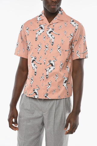 Short Sleeve Cotton DANCERS BOWLING Shirt