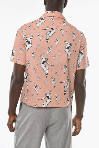 Short Sleeve Cotton DANCERS BOWLING Shirt