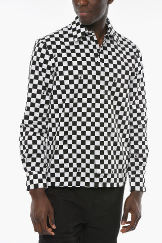 SEASONAL Check-patterned SKATE Shirt with Logo