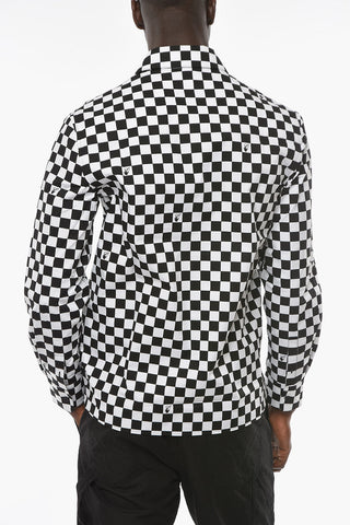 SEASONAL Check-patterned SKATE Shirt with Logo