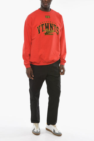COLLEGE Hoodie Sweatshirt with Lettering and BARCODE Print