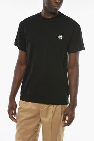 T-shirt Girocollo BLACK CLOUD con Cucitura Logo a Contrasto