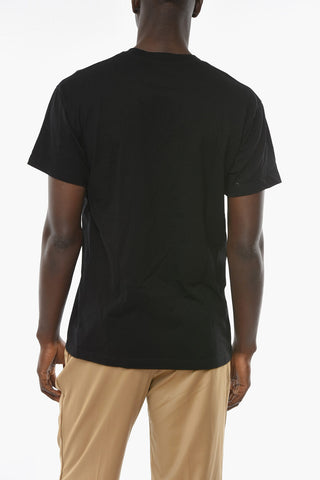 T-shirt Girocollo BLACK CLOUD con Cucitura Logo a Contrasto
