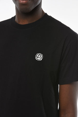 T-shirt Girocollo BLACK CLOUD con Cucitura Logo a Contrasto