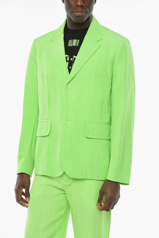 LE SPLASH Notch Lapel BACIO Silk Blend Blazer