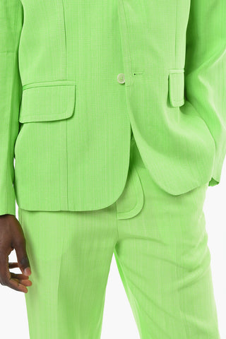 LE SPLASH Notch Lapel BACIO Silk Blend Blazer