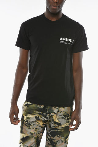 Jersey Cotton WORKSHOP T-shirt with Contrasting Logo Lettering