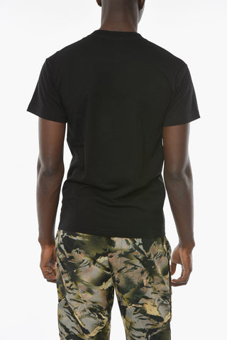 Jersey Cotton WORKSHOP T-shirt with Contrasting Logo Lettering