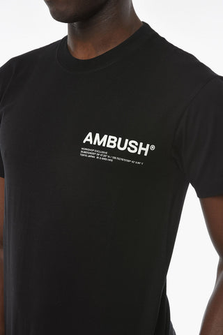 Jersey Cotton WORKSHOP T-shirt with Contrasting Logo Lettering