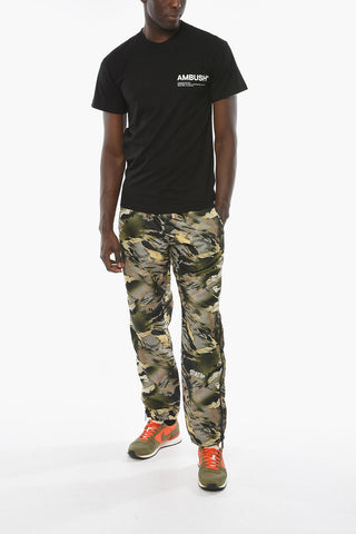 Jersey Cotton WORKSHOP T-shirt with Contrasting Logo Lettering