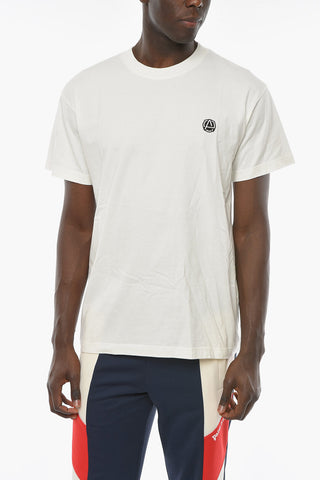 T-shirt CLOUD DANCER con Cucitura Logo a Contrasto