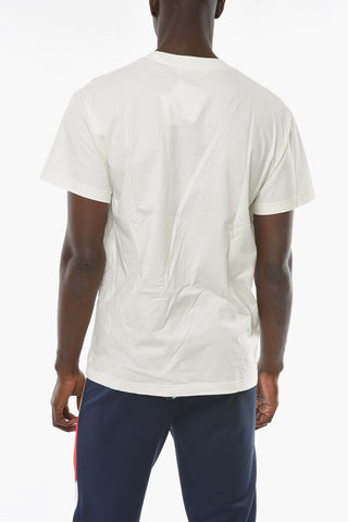 T-shirt CLOUD DANCER con Cucitura Logo a Contrasto