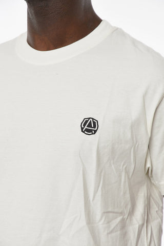 T-shirt CLOUD DANCER con Cucitura Logo a Contrasto