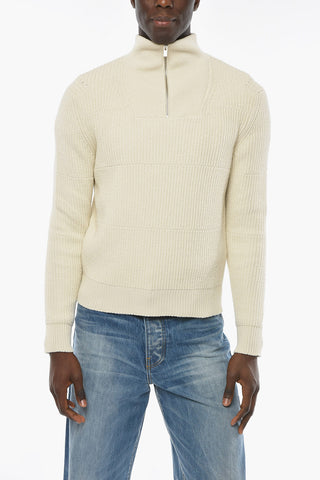 Mock Neck DOCE Cotton Pullover with Half Zip