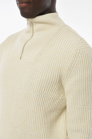 Mock Neck DOCE Cotton Pullover with Half Zip