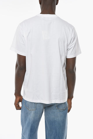 Drop Shoulder GLOBE T-shirt with Graphic Print
