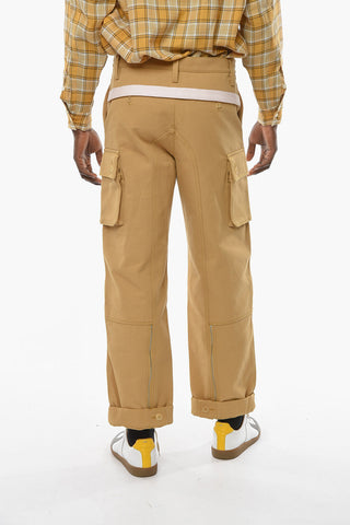 LE SPLASH Zipped Ankle GIARDINO Cotton Cargo Pants